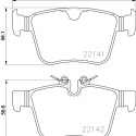 Jeu de plaquettes de frein HELLA 8DB 355 023-361