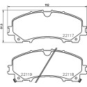 Jeu de plaquettes de frein HELLA 8DB 355 024-621