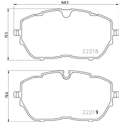 Jeu de plaquettes de frein HELLA 8DB 355 024-731