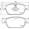 Jeu de plaquettes de frein HELLA 8DB 355 024-801