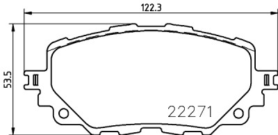 Jeu de plaquettes de frein HELLA 8DB 355 024-821