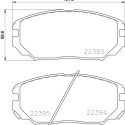 Jeu de plaquettes de frein HELLA 8DB 355 024-891