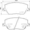 Jeu de plaquettes de frein HELLA 8DB 355 025-111