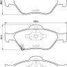 Jeu de plaquettes de frein HELLA 8DB 355 025-321