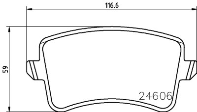 Jeu de plaquettes de frein HELLA 8DB 355 025-381