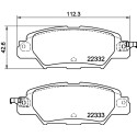 Jeu de plaquettes de frein HELLA 8DB 355 025-461