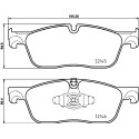 Jeu de plaquettes de frein HELLA 8DB 355 025-701