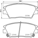 Jeu de plaquettes de frein HELLA 8DB 355 025-741