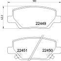 Jeu de plaquettes de frein HELLA 8DB 355 025-861