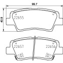 Jeu de plaquettes de frein HELLA 8DB 355 031-681