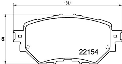 Jeu de plaquettes de frein HELLA 8DB 355 032-091