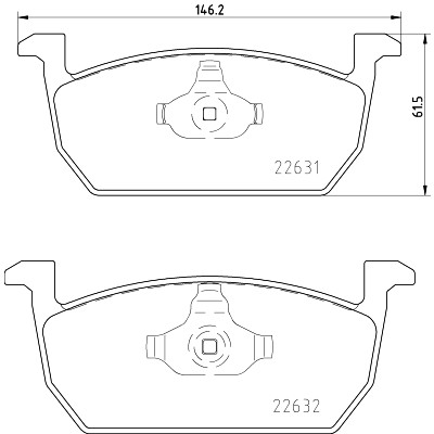 Jeu de plaquettes de frein HELLA 8DB 355 032-951