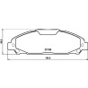 Jeu de plaquettes de frein HELLA 8DB 355 032-991