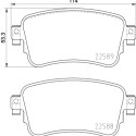Jeu de plaquettes de frein HELLA 8DB 355 037-681