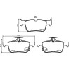 Jeu de plaquettes de frein HELLA 8DB 355 037-791