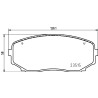 Jeu de plaquettes de frein HELLA 8DB 355 037-911