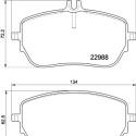 Jeu de plaquettes de frein HELLA 8DB 355 037-961