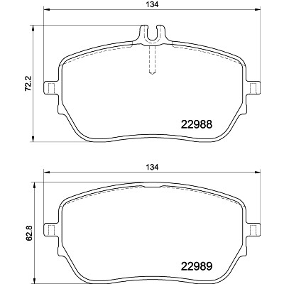 Jeu de plaquettes de frein HELLA 8DB 355 037-961