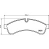 Jeu de plaquettes de frein HELLA 8DB 355 039-251