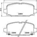 Jeu de plaquettes de frein HELLA 8DB 355 039-411