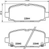 Jeu de plaquettes de frein HELLA 8DB 355 039-411