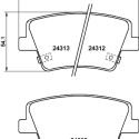 Kit de plaquettes de frein, frein à disque