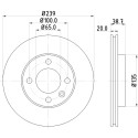 Disque de frein HELLA 8DD 355 100-191
