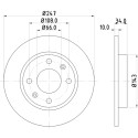 Disque de frein HELLA 8DD 355 100-841