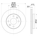 Disque de frein HELLA 8DD 355 101-261