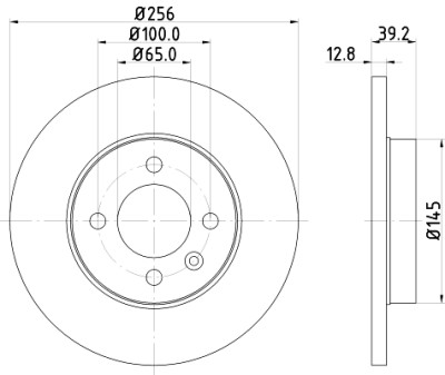 Disque de frein HELLA 8DD 355 101-641