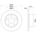 Disque de frein HELLA 8DD 355 102-801