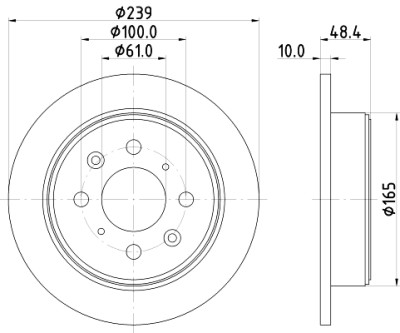 Disque de frein HELLA 8DD 355 103-111