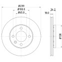 Disque de frein HELLA 8DD 355 104-211