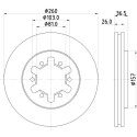 Jeu de disques de frein