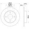 Disque de frein HELLA 8DD 355 104-631