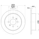 Disque de frein HELLA 8DD 355 105-231