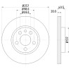 Disque de frein HELLA 8DD 355 105-621