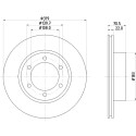 Disque de frein HELLA 8DD 355 106-241
