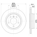 Disque de frein HELLA 8DD 355 106-571