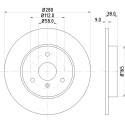 Disque de frein HELLA 8DD 355 106-601