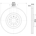 Disque de frein HELLA 8DD 355 106-731