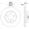 Disque de frein HELLA 8DD 355 107-651