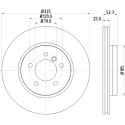 Disque de frein HELLA 8DD 355 107-671