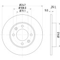 Disque de frein HELLA 8DD 355 108-391