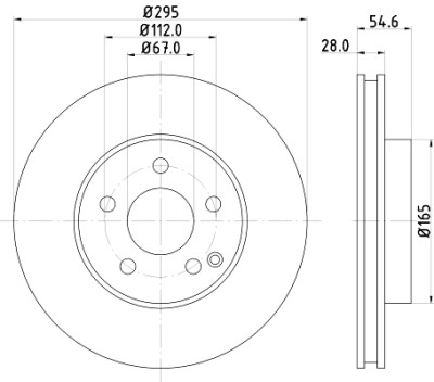 Disque de frein HELLA 8DD 355 108-781