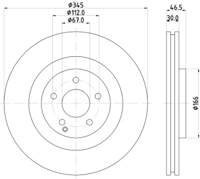 Disque de frein HELLA 8DD 355 110-111