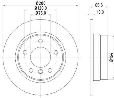 Disque de frein HELLA 8DD 355 111-261