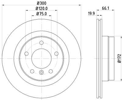 Disque de frein HELLA 8DD 355 111-281