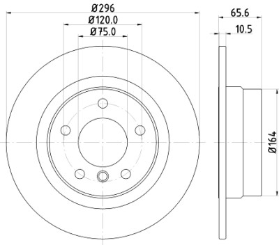 Disque de frein HELLA 8DD 355 111-301