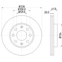 Disque de frein HELLA 8DD 355 111-341